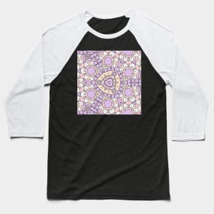 Kaleidoscope of Pastel Color Layered Mandalas Baseball T-Shirt